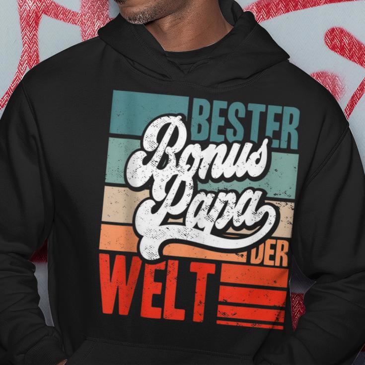 Herren Bester Bonus-Papa Der Weltintage Stiefvater Spruch Lustig Kapuzenpullover Lustige Geschenke