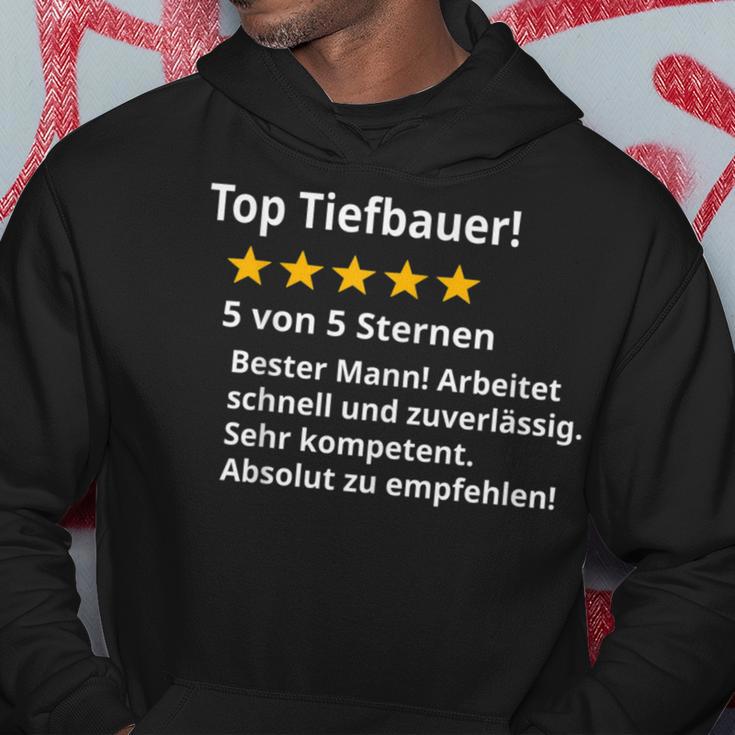 Herren Bester Tiefbauer Spruch Lustig Beruf Prüfung Kapuzenpullover Lustige Geschenke