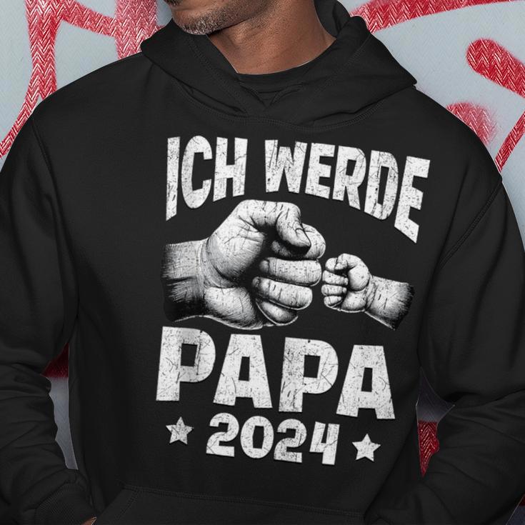 Herren Ich Werde Papa 2024 Schwangerschaft Ich Werde Baldater Kapuzenpullover Lustige Geschenke