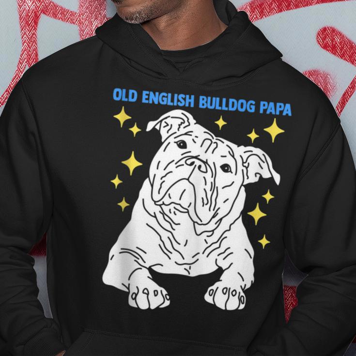 Herren Old English Bulldog Papa Herrchen Old English Bulldog Kapuzenpullover Lustige Geschenke