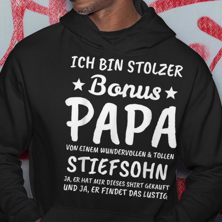 Herren Stiefvater Stiefsohn Bonus Papa Kapuzenpullover Lustige Geschenke