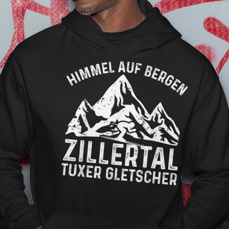 Himmel Auf Erden Zillertal Tuxer Glacier Skier Men's Black Hoodie Lustige Geschenke