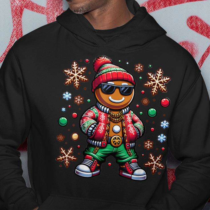 Hip Hop Gingerbread Man X-Mas Christmas Boys Hoodie Funny Gifts