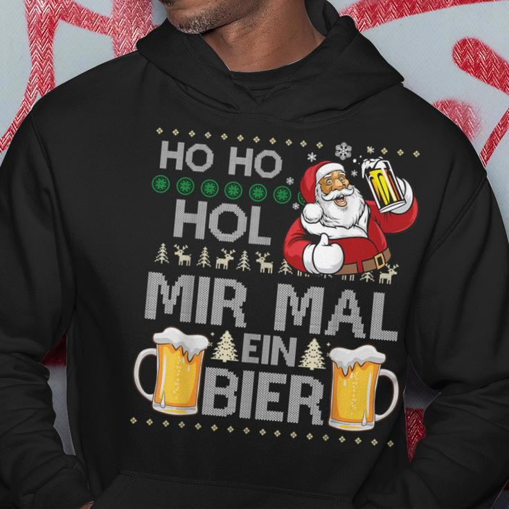 Ho Ho Hol Mir Mal Ein Bier Ugly Christmas Sweater Hoodie Lustige Geschenke