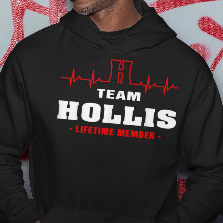 Hollis Surname Family Name Team Hollis Lifetime Member Hoodie Funny Gifts
