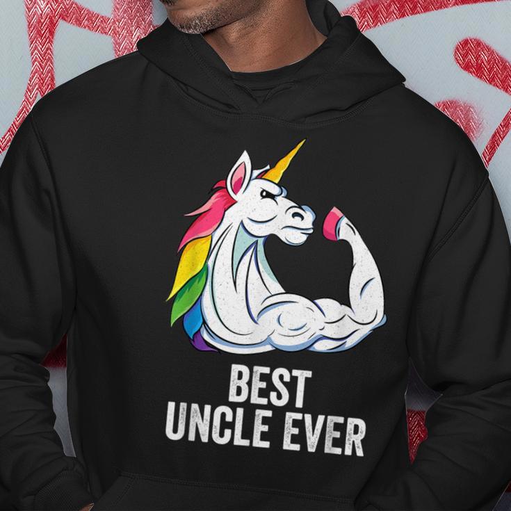 Hombre La Mejor Ropa De Un Tío De Unicornio Best Uncle Ever Sudadera Regalos divertidos