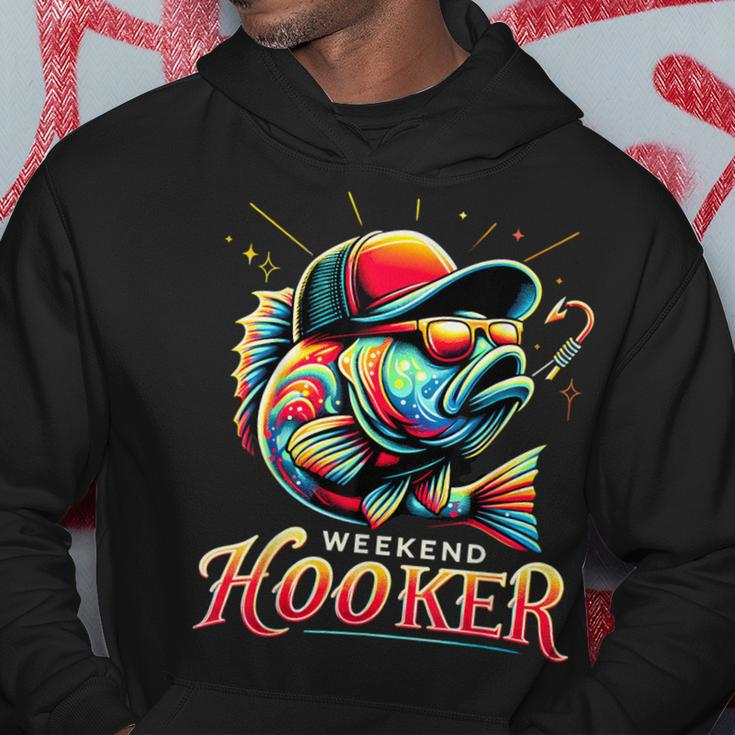Weekend Hooker Bass Fishing Hoodie Funny Gifts