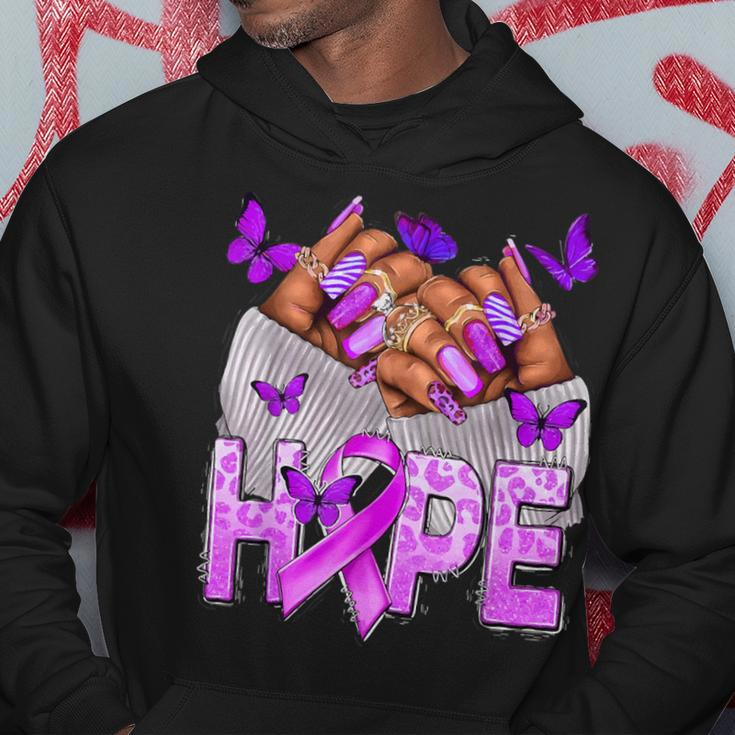 Hope Sle Lupus Awareness Month Support Purple Lupus 2024 Hoodie Personalized Gifts