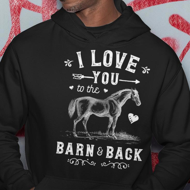 Horse I Love You To The Barn And Back Girls Horseback Riding Hoodie Unique Gifts