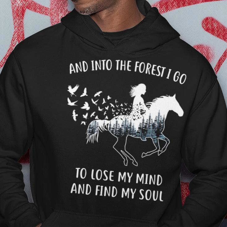 Horse For Women Into The Forest I Go Horse Riding Hoodie Unique Gifts
