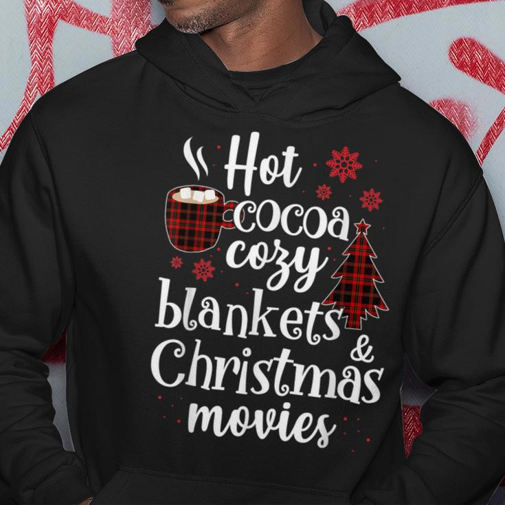 Hot Cocoa Cozy Blankets & Christmas Movie Xmas Hoodie Unique Gifts