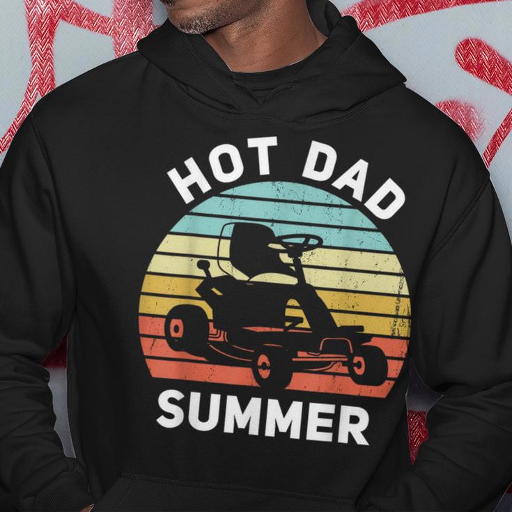 Hot Dad Summer Lawn Care Dad Zero Turn Mower Hoodie Unique Gifts