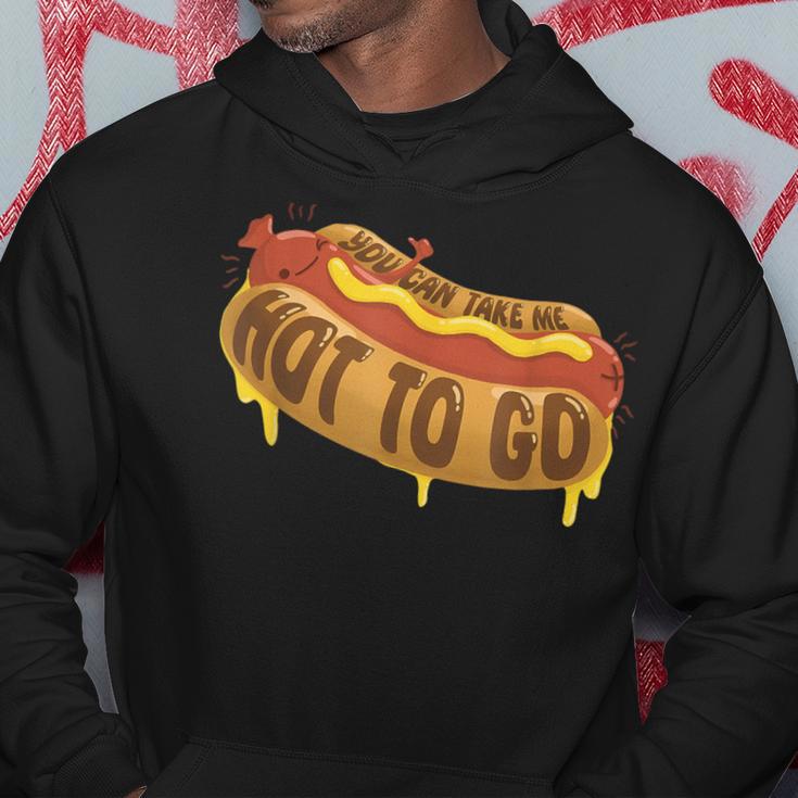 You Can Take Me Hot To Go Hotdog Lover Apparel Hoodie Unique Gifts