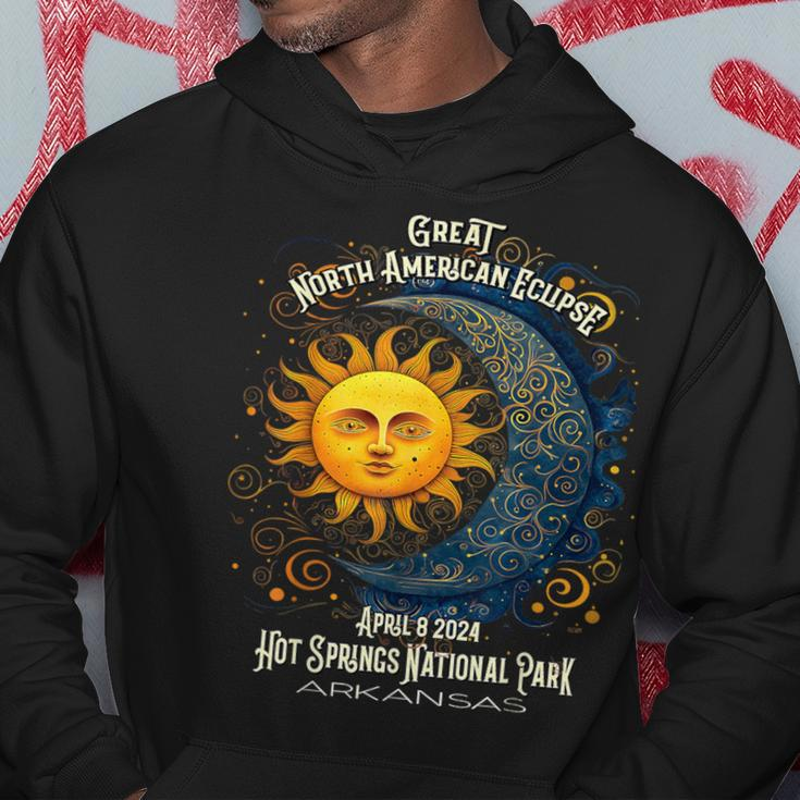 Hot Springs National Park Arkansas 2024 Eclipse April 8 Hoodie Funny Gifts