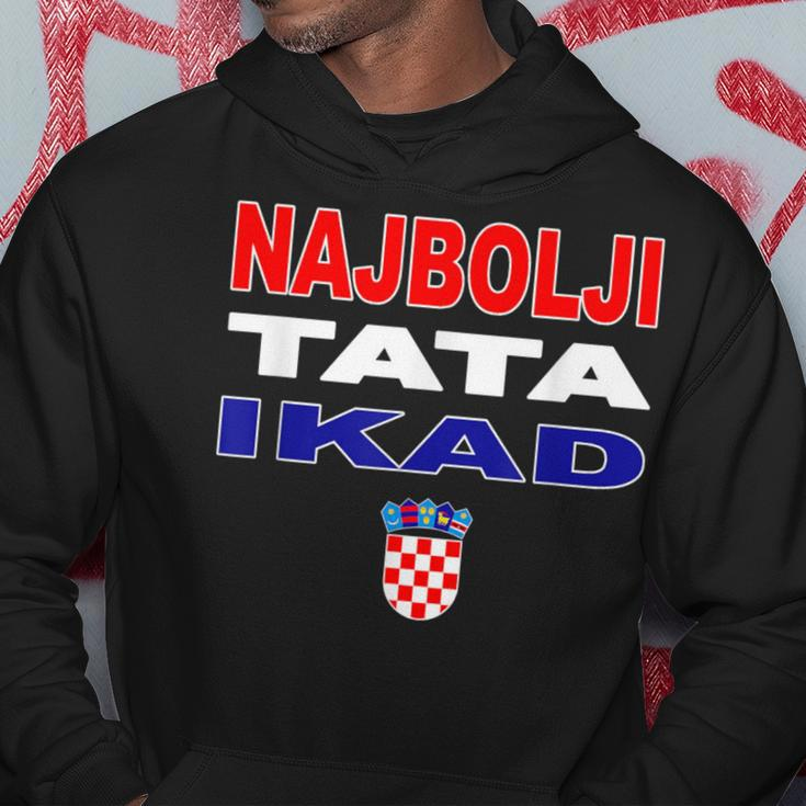 Hrvatska Father Croatia Flag Best Dad Ever Najbolji Tata Ikad Hoodie Lustige Geschenke