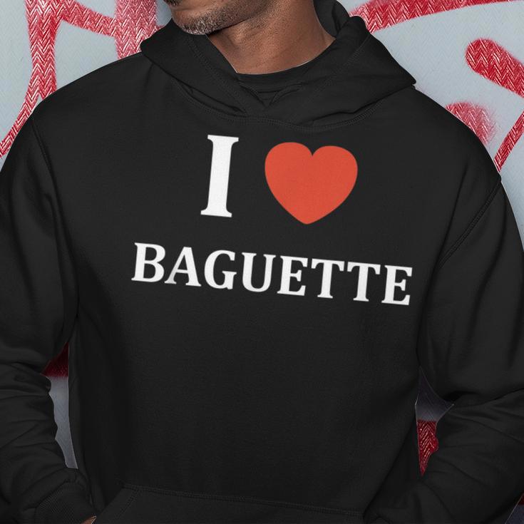 Humour Boulangerie Pain I Love Baguette Kapuzenpullover Lustige Geschenke