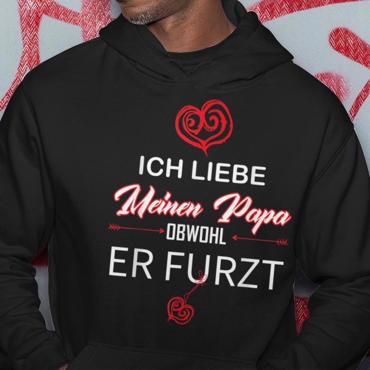 Humour Father Ich Liebe Meinen Papa Abwohl Her Furzt Ich Liebe Kapuzenpullover Lustige Geschenke