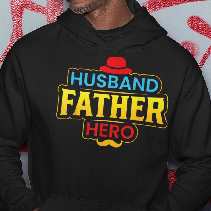 Husband Father Hero Fathers Day Husband Appreciation Day Hoodie Unique Gifts