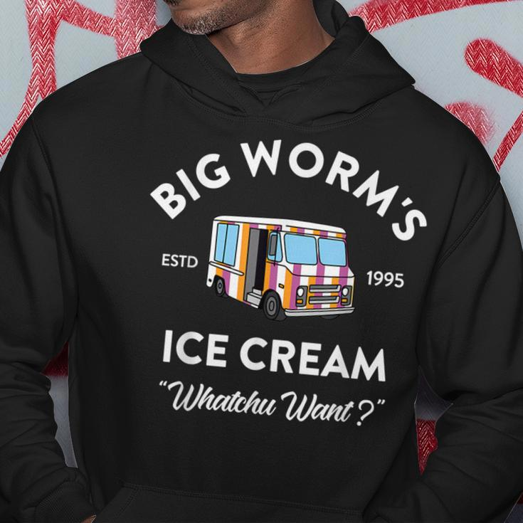 Ice Cream Truck Vintage Big Worm's Ice Cream Whatchu Want Hoodie Unique Gifts