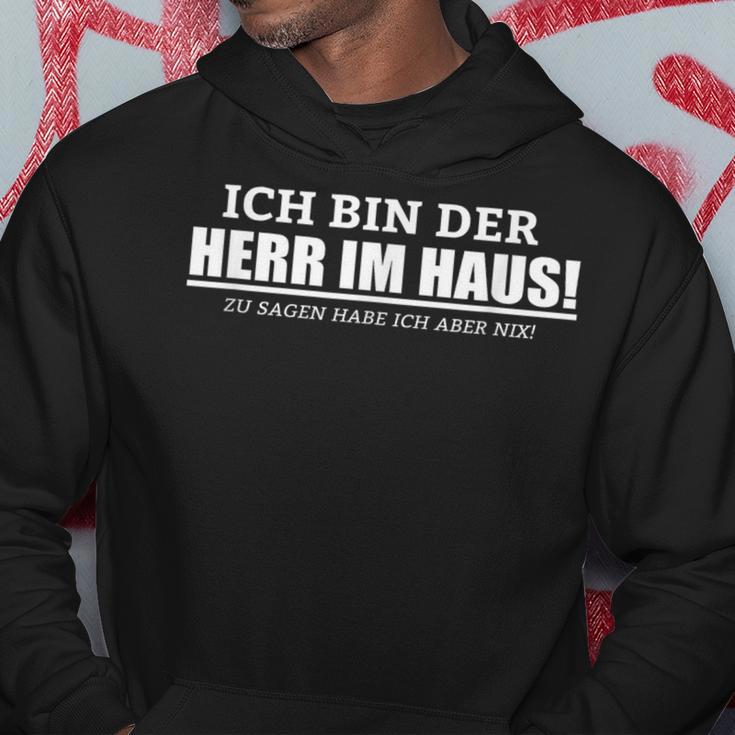 Ich Bin Der Herr im Haus Herren Hoodie Schwarz S, Lustiges Design Lustige Geschenke