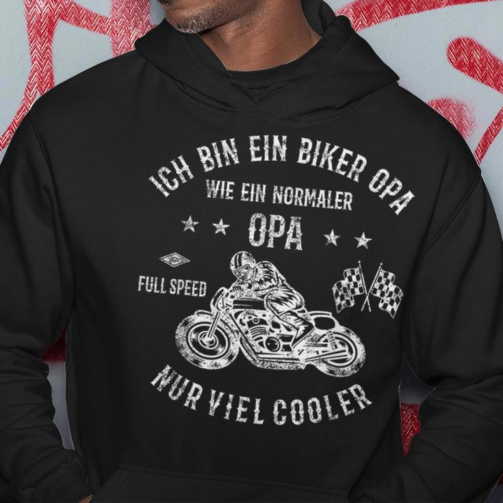 Ich Bin Ein Biker Opa Nur Viel Cooler Motorcycle Fahren Hoodie Lustige Geschenke