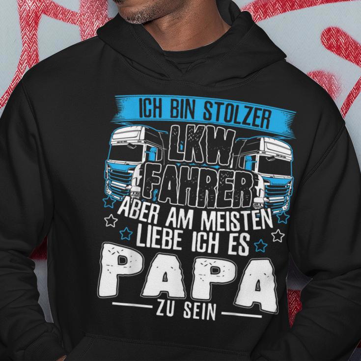 Ich Bin Ein Lkw Driver Und Papa Hoodie Lustige Geschenke