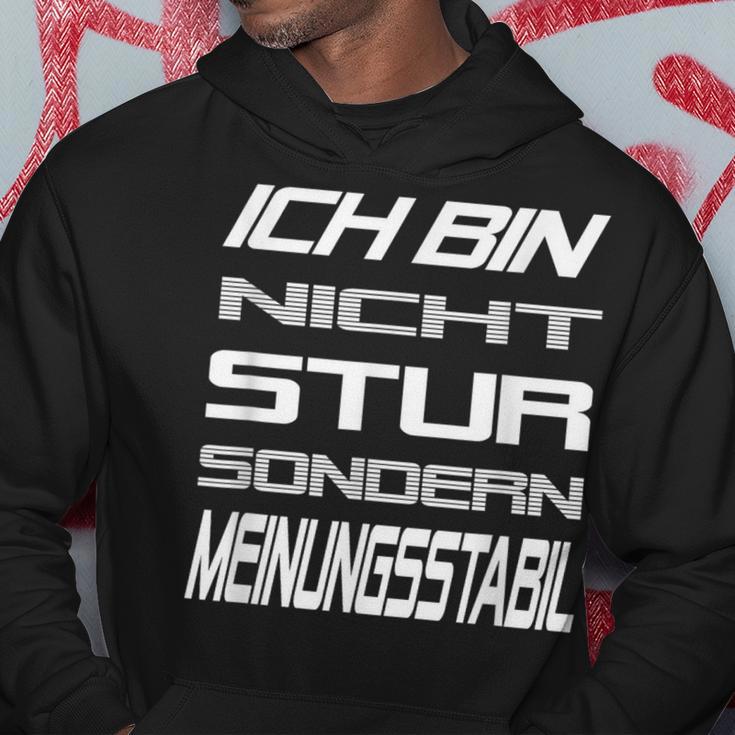 Ich Bin Nicht Stur Sondern Meinungsstabil Saying Hoodie Lustige Geschenke