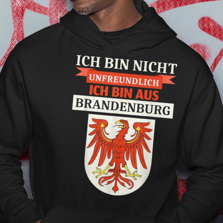 Ich Bin Nicht Unfreundich Ich Bin Aus Brandenburg Hoodie Lustige Geschenke