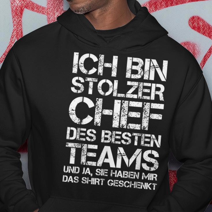 Ich Bin Stolzer Chef Des Besten Teams Employee Hoodie Lustige Geschenke