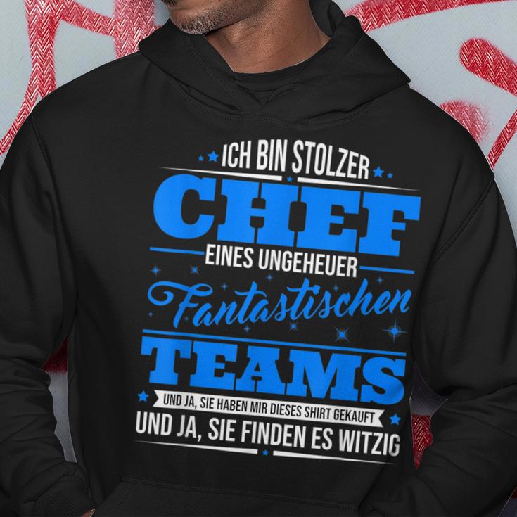 Ich Bin Stolzer Chef Eines Unheuer Fantastische Teams Hoodie Lustige Geschenke