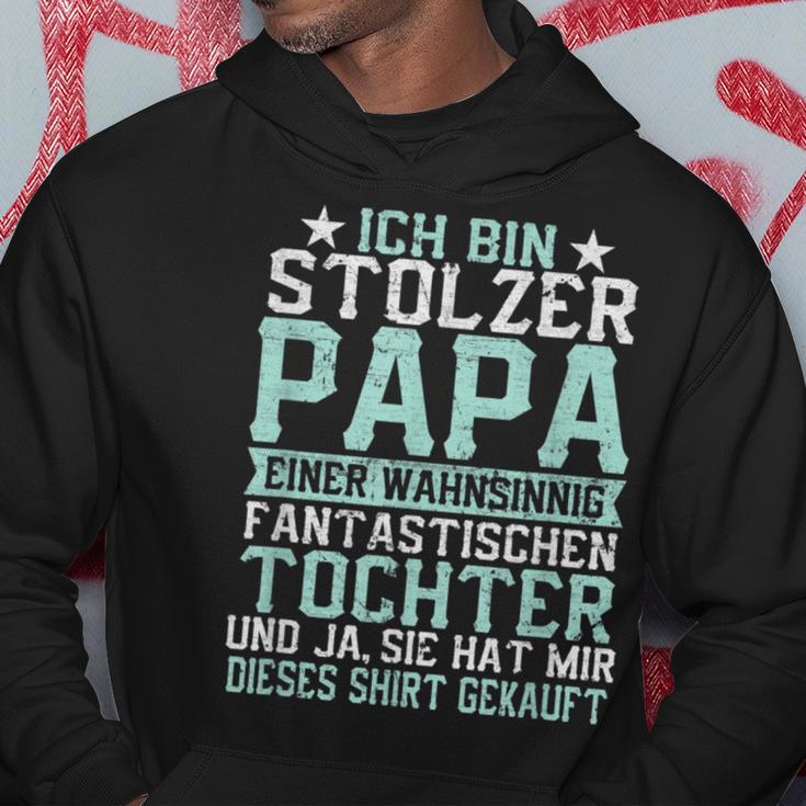 Ich Bin Stolzer Papa Einer Wahnsinnig Fantastischen Tochter Kapuzenpullover Lustige Geschenke