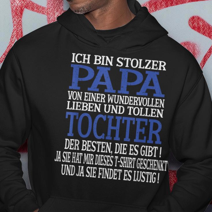 Ich Bin Stolzer Papa Einer Wundervollen Tochter -Atertag Kapuzenpullover Lustige Geschenke