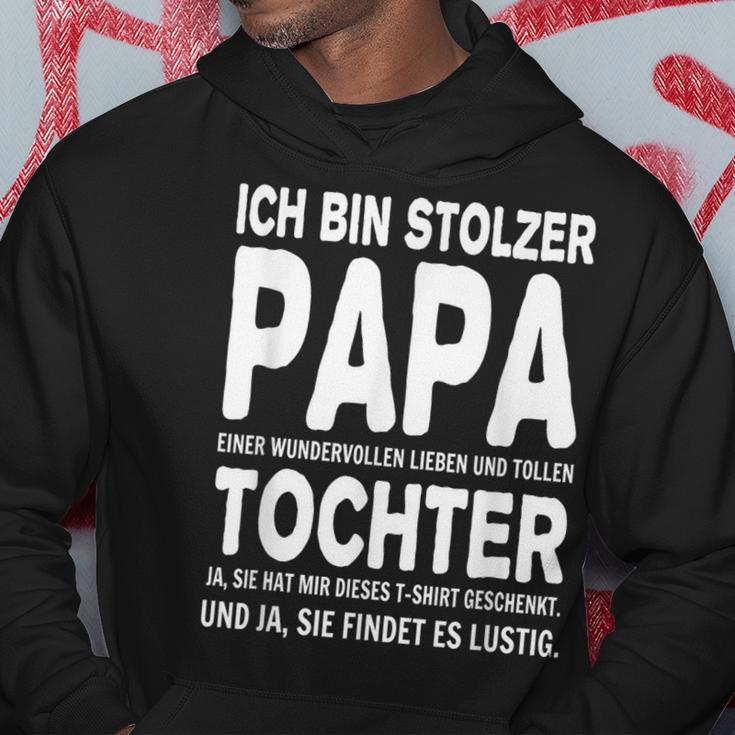 Ich Bin Stolzer Papa Einer Wundervollen Tochter Hoodie Lustige Geschenke