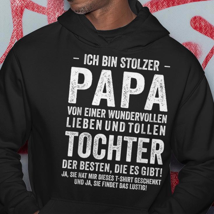 Ich Bin Stolzer Papa Einer Wundervollen Tochter Ich Bin Stol Kapuzenpullover Lustige Geschenke