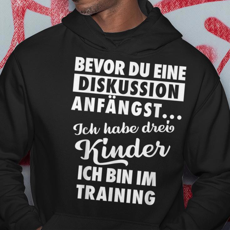 Ich Habe Drei Kinder Father Und Kinder Kapuzenpullover Lustige Geschenke