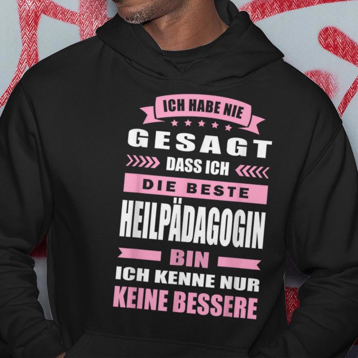 Ich Habe Nie Gesagt Dass Ich Die Beste Heilpädagogin Bin German Langu Hoodie Lustige Geschenke