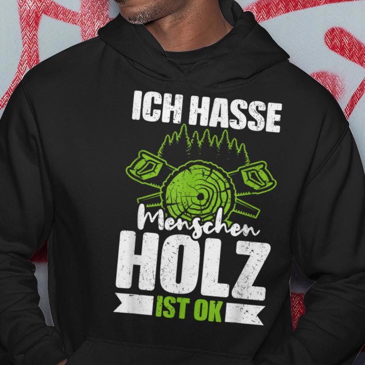 Ich Hasse Menschen Holz Ist Ok S Kapuzenpullover Lustige Geschenke