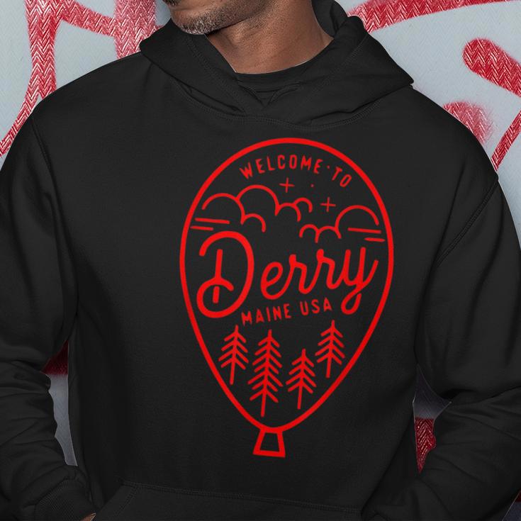 Ich Liebe Derry Auf Red Balloon Derry Maine Usa Hoodie Lustige Geschenke