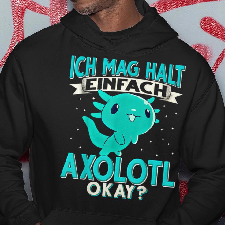 Ich Mag Halt Einfach Axolotl Hoodie Lustige Geschenke