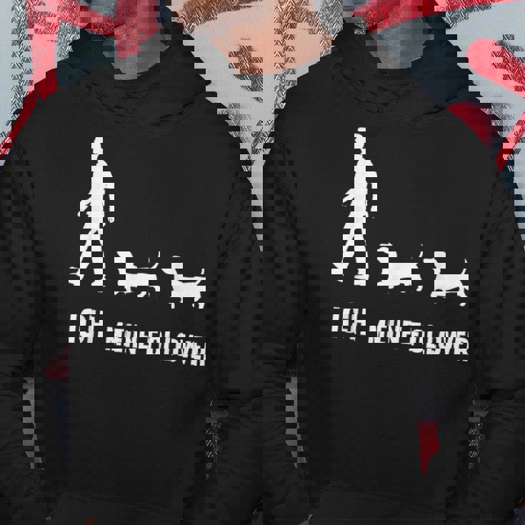 Ich Meine Follower Dachshund Dachshund Owner Dog Black Hoodie Lustige Geschenke