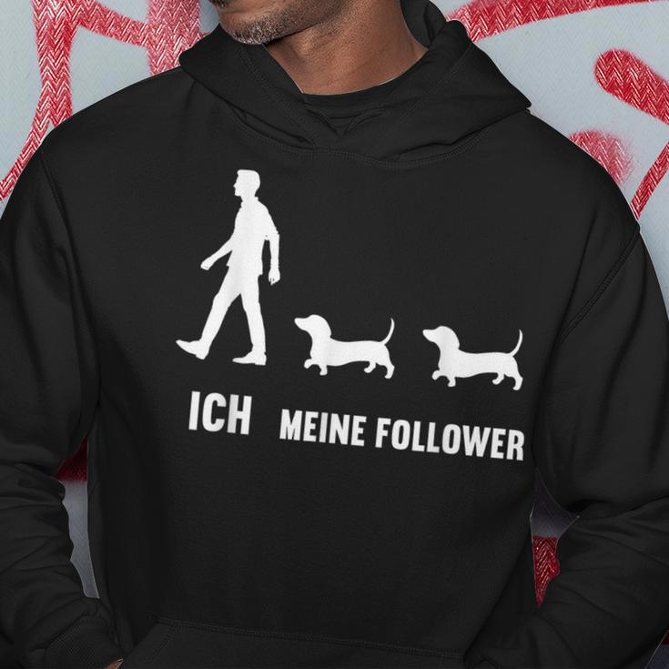 Ich Meine Follower Dachshund Dachshund Owner Dog Black Hoodie Lustige Geschenke