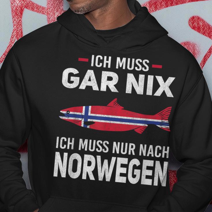 Ich Muss Gar Nix Ich Muss Nur Nach Norwegian Scandinavia Hoodie Lustige Geschenke