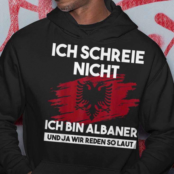 Ich Schreie Nicht Ich Bin Albaner Albanian Eagle Hoodie Lustige Geschenke