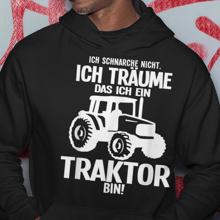 Ich Träume Ich Bin Ein Traktor Farmers Black S Hoodie Lustige Geschenke