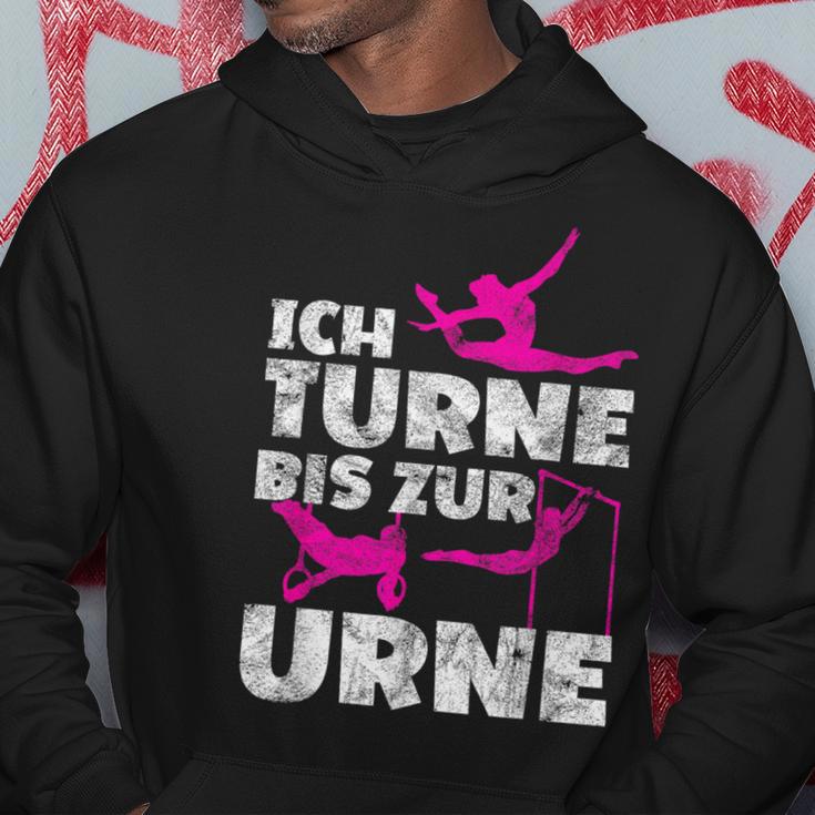 Ich Turne Bis Zur Urne Turnen Hoodie Lustige Geschenke