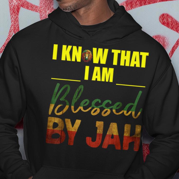 Ich Weiß Ich Bin Gesegneton Jah Rasta Hoodie Lustige Geschenke