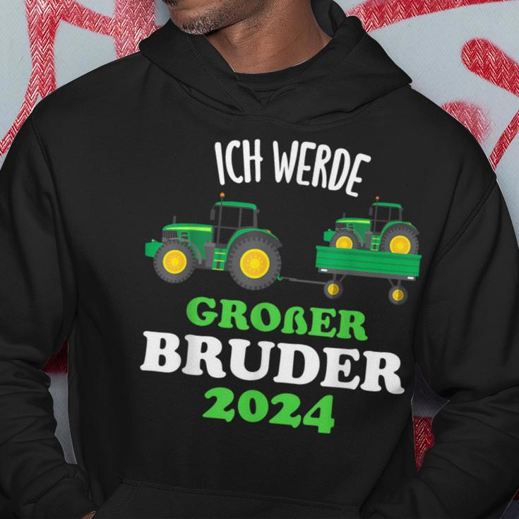 Ich Werde Großer Bruder 2024 Tractor Hoodie Lustige Geschenke