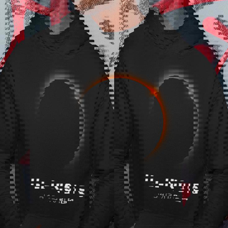 Illinois Total Solar Eclipse 2024 Illinois Solar Eclipse Hoodie Unique Gifts