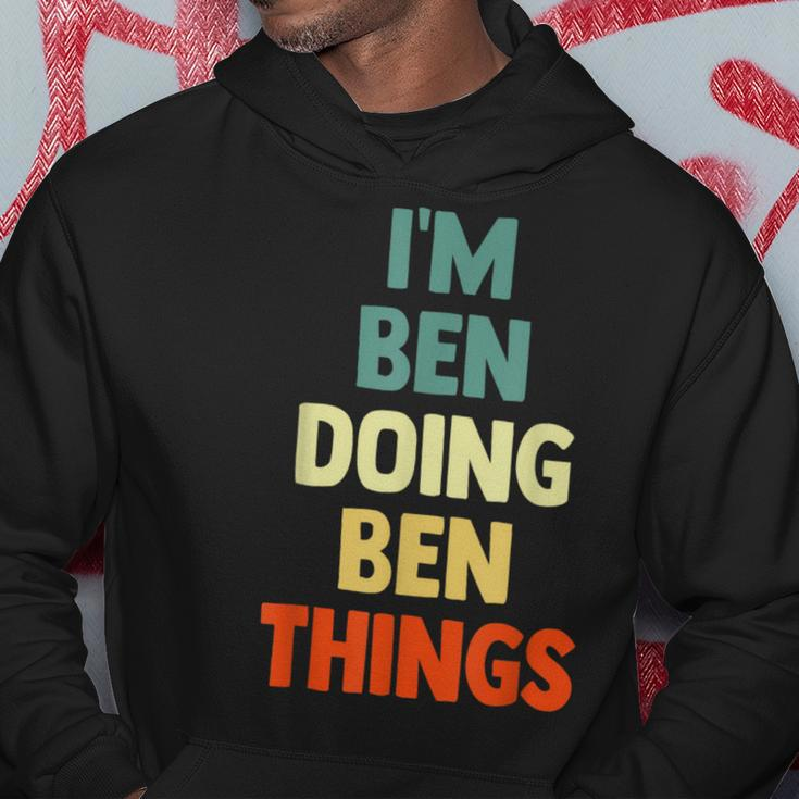 I'm Ben Doing Ben Things Personalized Name Hoodie Funny Gifts