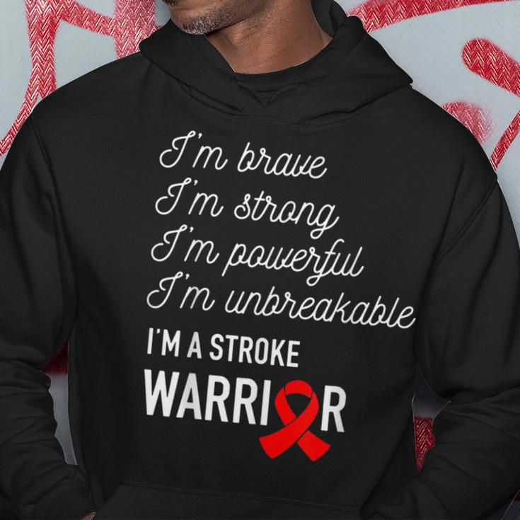 I'm Brave Strong Powerful Stroke Warrior Hoodie Unique Gifts
